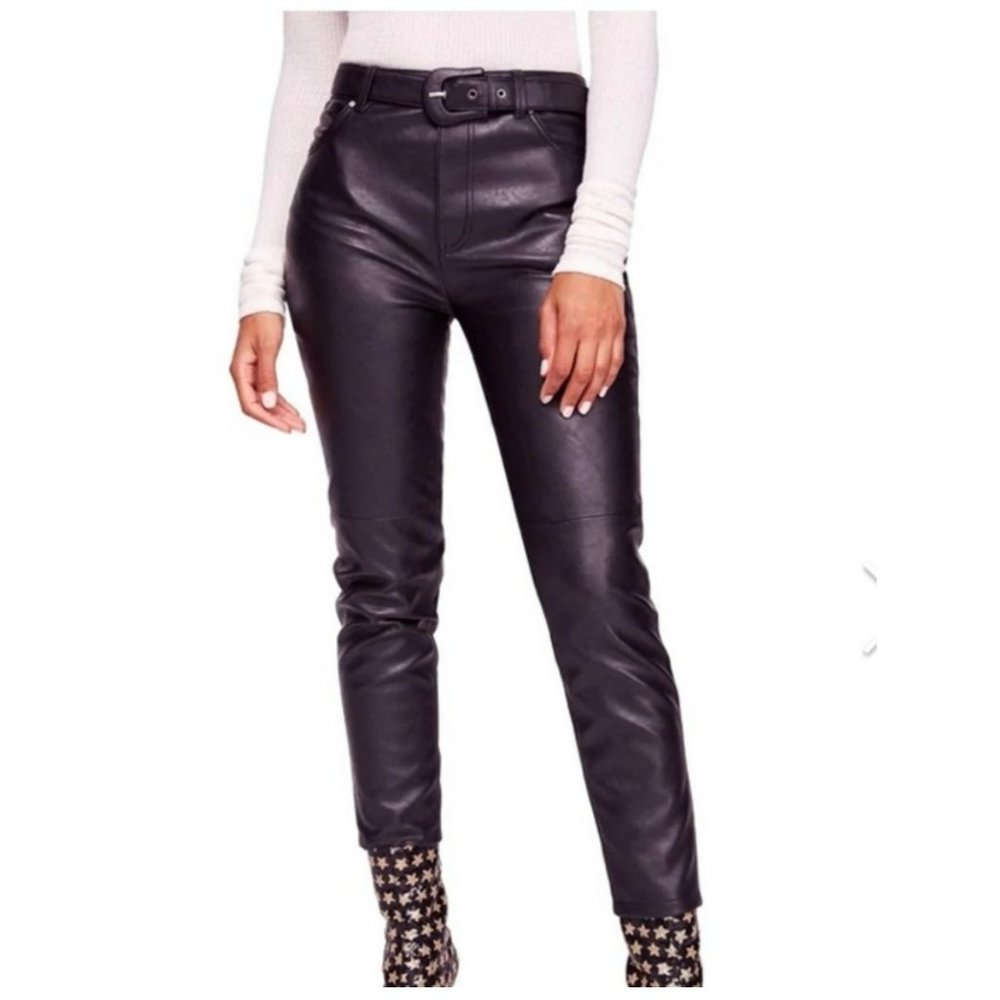 New BB Dakota Vegan Leather Pants Size 9/10